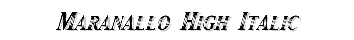 Maranallo High Italic font